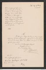 k.k. naturhistorisches Hofmuseum, Intendanzakten 1885-1896 (Hauer), Aktenzahl Z.118/1887, Seite 1